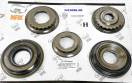 Комплект (6шт.) обрезиненных поршней U250E piston and retainer kit 200 341008B-NK (PISTONS AND RETAINERS)