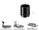 (Заказывать по позиции 337925-SX) Поршень аккумулятора, A750E / F/A760 341925-SX (PISTONS AND RETAINERS)