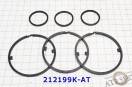 Комплект (6 шт) компрессионных тефлоновых колец 6L45E / 6L50E (черные 212199K-AT (SEALING RINGS)