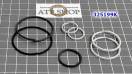 Комплект малый (7 шт) компрессионных тефлоновых колец JF015E (CVT) (в 325199K-AT (SEALING RINGS)