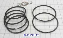 Комплект (6 шт) компрессионных тефлоновых колец 4F27E / FN4AEL, 3D-зам 247199K-AT (SEALING RINGS)