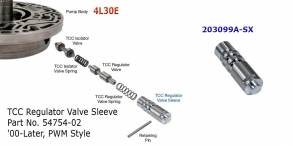 Регулирующий клапан TCC, SLEEVE 4L30E TCC Regulator Valve (METAL CLAD SEALS)