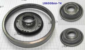 Комплект (4 шт) (B, C, D, E) обрезиненных поршней для автомобилей BMW, (PISTONS AND RETAINERS)