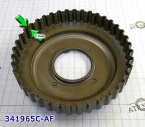 Поршень обрезиненный U151F / U250 [163,4Х56Х43,5] со ступицей сцеплени 341965C-AF (PISTONS AND RETAINERS) 34601-33021