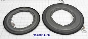 Комплект обрезиненных поршней A6MF1 / F2 / 6F24 (2 ретейнера №980 и №9 367008A-EM (PISTONS AND RETAINERS)