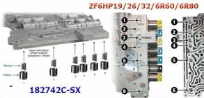 Комплект (7шт.) поршней аккумулятора, ZF6HP19 / 6HP26 / 6HP32 / 6R60 / (REGULATORS AND ACCUMULATORS)