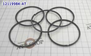 Комплект (5 шт) компрессионных тефлоновых колец, DCT450 (6DCT450) MPS6 121199BK-AT (SEALING RINGS)