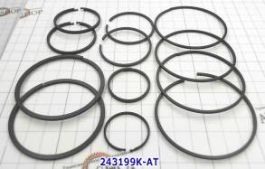 Комплект (12 шт) компрессионных колец, A4LDE / 4R44E / 55E Ring Kit 19 243199K-AT (SEALING RINGS)
