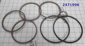 Комплект (6 шт) компрессионных тефлоновых колец 4F27E / FN4AEL, 3D-зам 247199K-TK (SEALING RINGS)