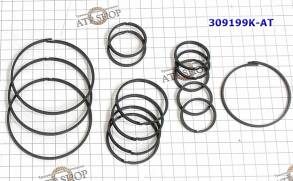 Комплект (15 шт) компрессионных тефлоновых колец,(замок 3D) JR710E / J (SEALING RINGS)