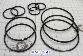 Комплект (10 шт) компрессионных тефлоновых колец RE4F04A / B/V / 4F20E (SEALING RINGS)