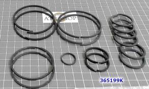 Комплект компрессионных тефлоновых колец (15 шт) A4CF1 / A4CF2 (в т.ч. (SEALING RINGS)