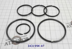 Комплект (6 шт) компрессионных тефлоновых колец, Sealing Ring Kit, U34 (TEMP ITEMS)