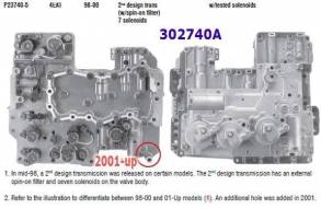 Плита управления в сборе (гидроблок), Valve Body, 4EAT M5 Type 2. 98+, (VALVE BODIES)