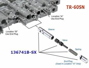 Клапан Solenoid Modulator (ремонтный) 09D,TR-60SN, Valve Kit (VALVE BODY PARTS)