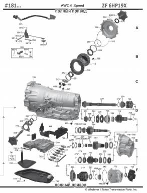 акпп 6HP19\21 (09L) A4 A4/A4 CABRIOLET A6 A8 1-я серия 3-я серия 5-я серия 6-я с...
