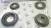 Комплект обрезиненных поршней из 4-х штук, A5CF1 / A5CF2 (PISTONS AND RETAINERS)