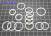 Комплект уплотнительных тефлоновых колец (14шт) 722.3 / 4/5 клапанов п (SEALING RINGS)