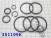 Комплект компрессионных тефлоновых колец (9шт) AW55-50SN / 51SN/(AF23 (SEALING RINGS)