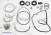 Комплект Прокладок и Сальников A6GF1 / A6GF2 Тефлоновые кольца с 3D за (TEMP ITEMS)
