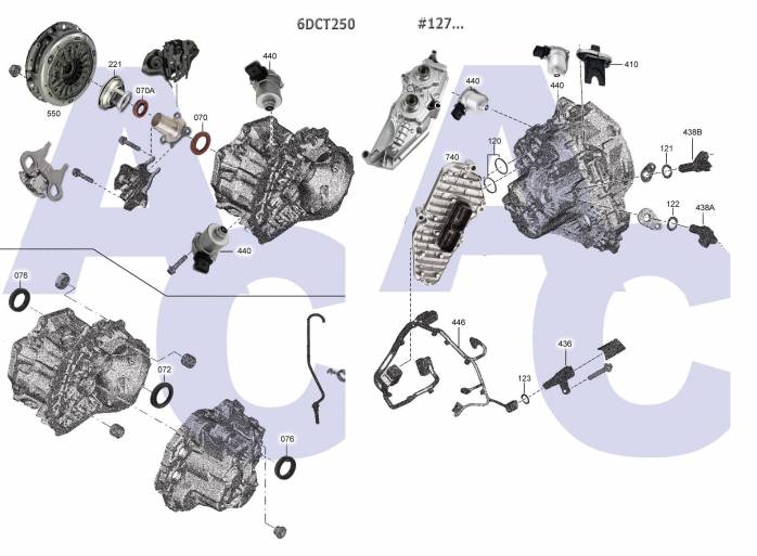 акпп 6DCT250 KAPTUR CLIO DUSTER FLUENCE KADJAR KANGOO LAGUNA MEGANE SCENIC TWING...