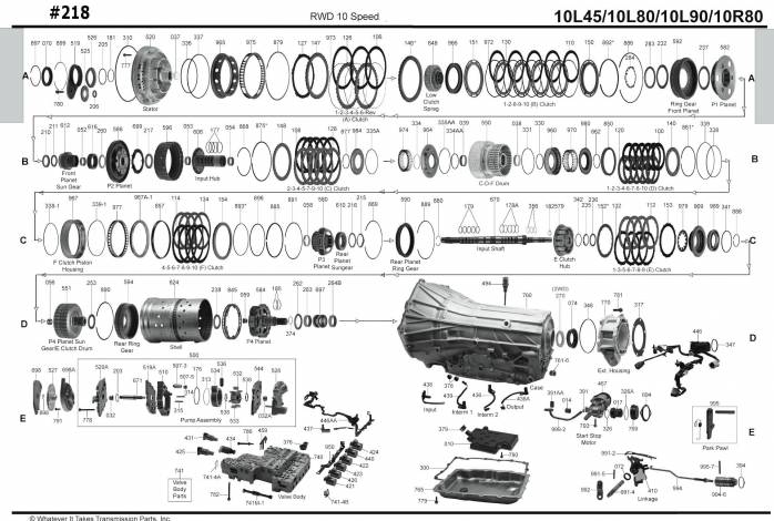 акпп 10R60/10R80, 10L80/10L90 