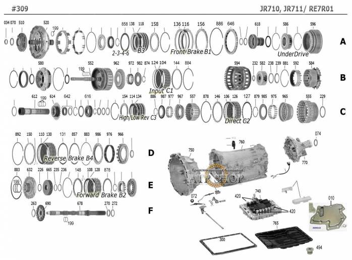 акпп JR710E\711 (RE7R01A) FAIRLADY Z ROADSTER FUGA EX37 FX35 FX37 G37 M35 M37 SK...