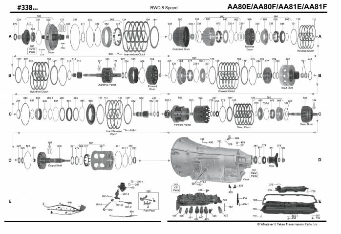 акпп AA80E/TL-80SN HILUX SURF GS460 IS500 LS460 CROWN ROYAL GS200 GS250 GS350 IS...