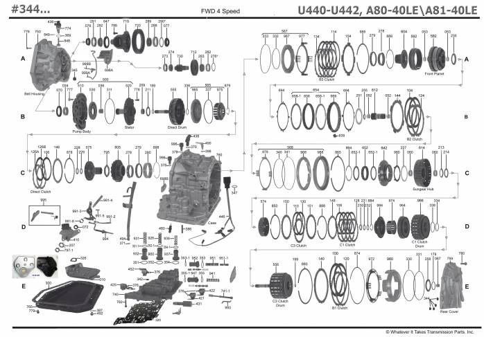 акпп U440E (AW80-40\81-40), U442E BB BELTA COROLLA FUNCARGO IST PLATZ PORTE PROB...