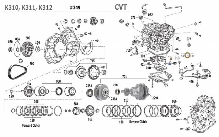 акпп K310, K311, K312 RAV4 ALLION AURIS AVENSIS COROLLA EZ ISIS IST PORTE PREMIO...