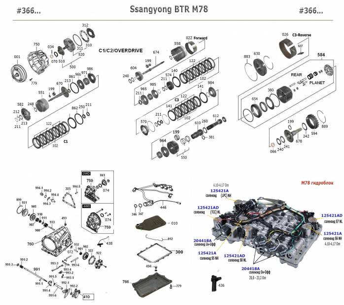 акпп M78 \6AT KORANDO