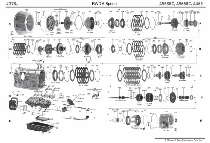 акпп AB60E/F, AS68RC COASTER