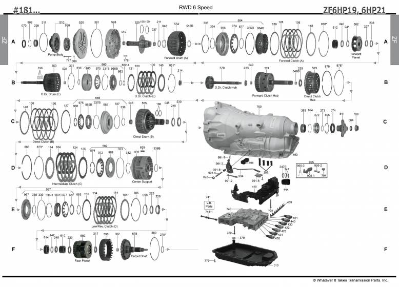 акпп 6HP21 A4/A4 CABRIOLET A6 A8 ALLROAD Q7 1-я серия 3-я серия 5-я серия 7-я се...