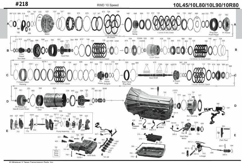 акпп 10R60/10R80, 10L80/10L90