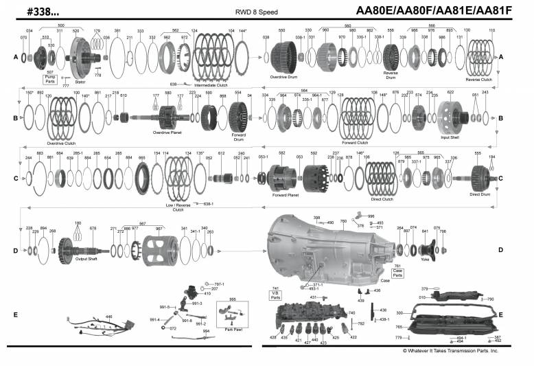 акпп AA80E/TL-80SN HILUX SURF GS460 IS500 LS460 CROWN ROYAL GS200 GS250 GS350 IS...