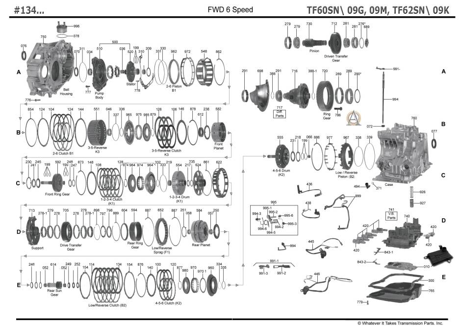 акпп 09G\09K\09M A3 TT BEETLE/ BEETLE CONVERTIBLE GOLF JETTA/JETTA WAGON PASSAT...