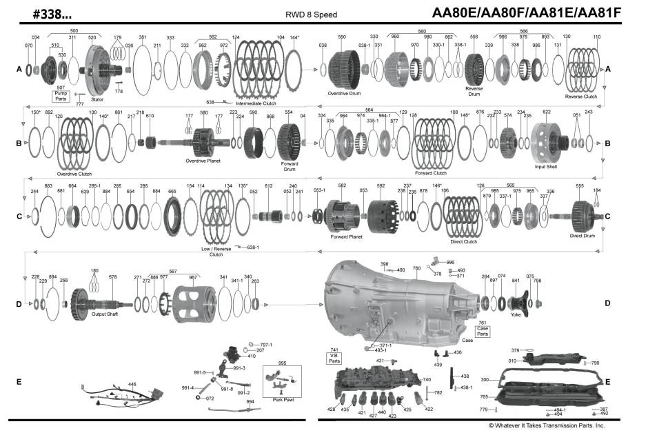 акпп AA80E /TL-80SN HILUX SURF GS460 IS500 LS460 CROWN ROYAL GS200 GS250 GS350 I...