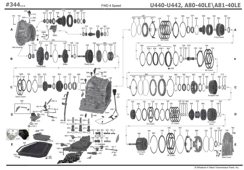 акпп U442 / TS40-SN 