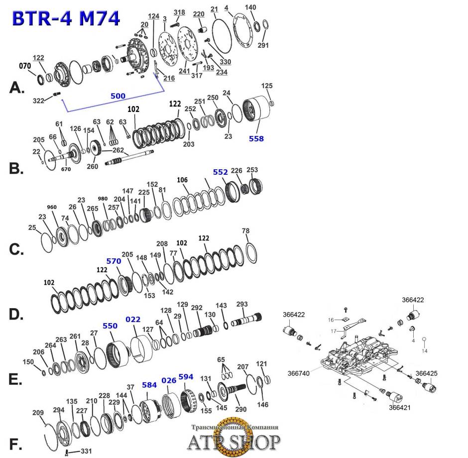 акпп M74LE (BTR4) FUTURER ZINGER REFINE GT COUPE ACTYON (Sport) CHAIRMAN KORANDO...
